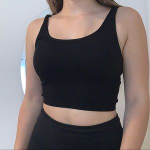 Black crop top